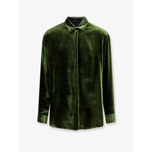 Giorgio Armani Men Viscose And Silk Blend Shirt